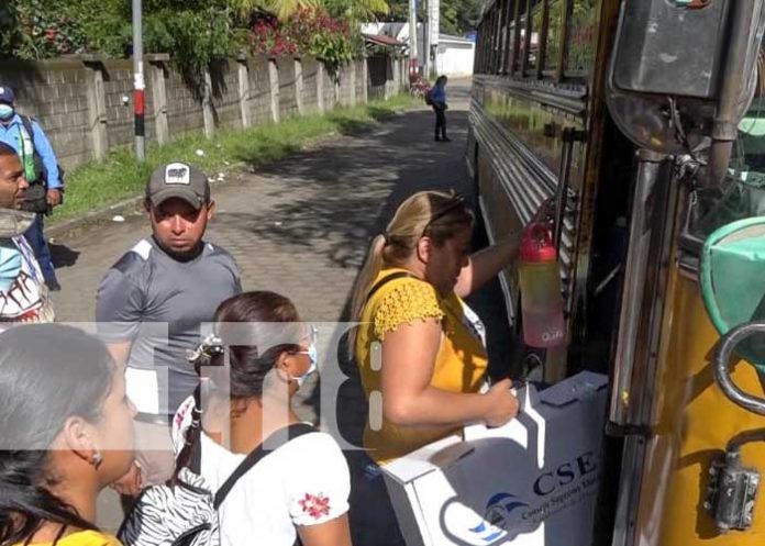 Realizan traslado de material electoral a las JRV en Boaco