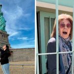 ¡Insólito! Abuelita se desmaya al ver a su nieta después de un año (Video)