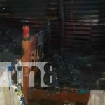 Una vivienda tomó fuego en Santo Tomás, Chontales