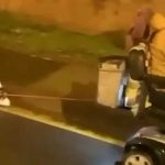 Arden de indignación: Perrito es arrastrado por su dueña en una moto