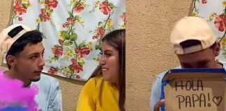 Reacción viral: En plena celebración de cumpleaños descubre que será papá