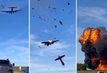 Aviones chocan mientras hacían acrobacias en Estados Unidos Aviones chocan mientras hacían acrobacias en Estados Unidos