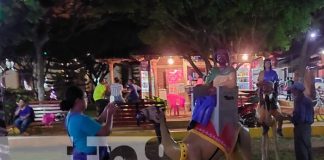Foto: Luces navideñas ya están instaladas en el parque central de Nandaime / TN8