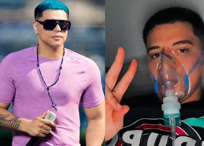 Eduin Caz es conectado a tanque de oxígeno