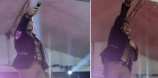 En pleno concierto: Cantante recibe descarga eléctrica durante su presentación