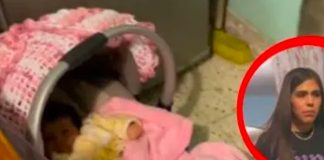 Mujer olvida a su bebé en la casa de sus familiares