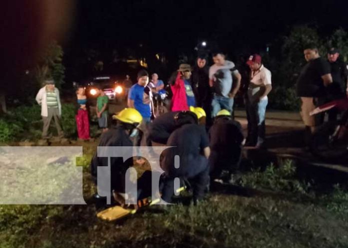 Un motociclista fallecido y un lesionado en accidente en la Libertad, Chontales