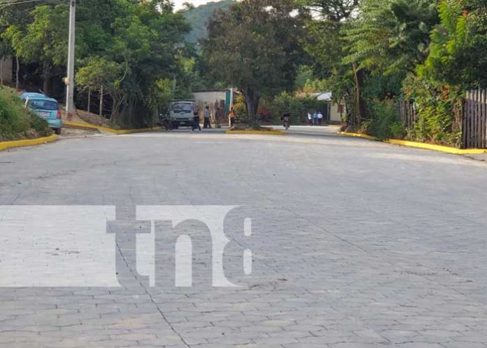 Calles adoquinadas en barrio de Ocotal, un sueño hecho realidad