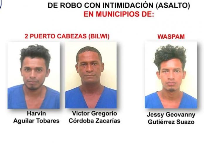 12 sujetos son detenidos en Bilwi y Waspam por varios delitos