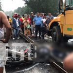 Dos motociclistas fallecen al ser impactados por un bus en Chinandega Dos motociclistas fallecen al ser impactados por un bus en Chinandega