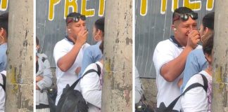 Hombre maquillando a su mujer se viraliza en redes