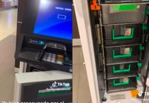 «No cualquiera» Halla cajero abierto con miles y llamó a los guardias Mujer encuentra cajero automático abierto con dinero