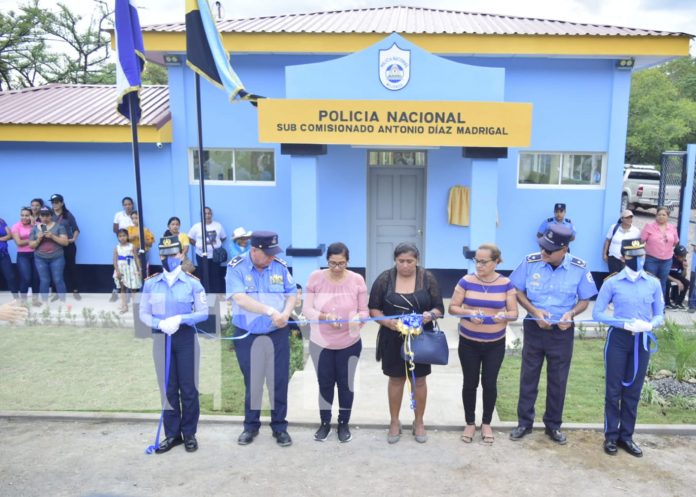 Foto: Nueva estación de Policía en la comunidad La Aceituna, municipio de El Sauce / TN8