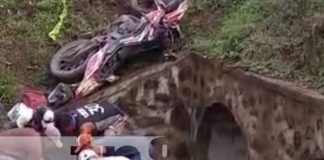 Foto: Motociclista resultó con lesiones de consideración al precipitarse a una alcantarilla en Juigalpa, Chontales / TN8