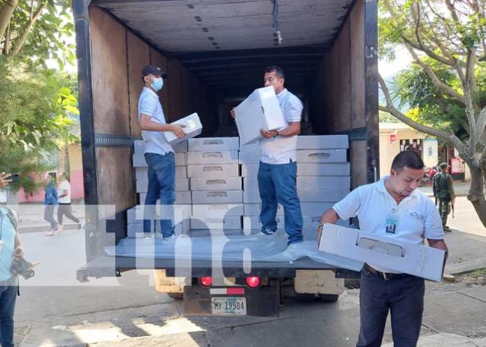 Maletines electorales ya en Jinotega para comicios municipales el 6 de noviembre