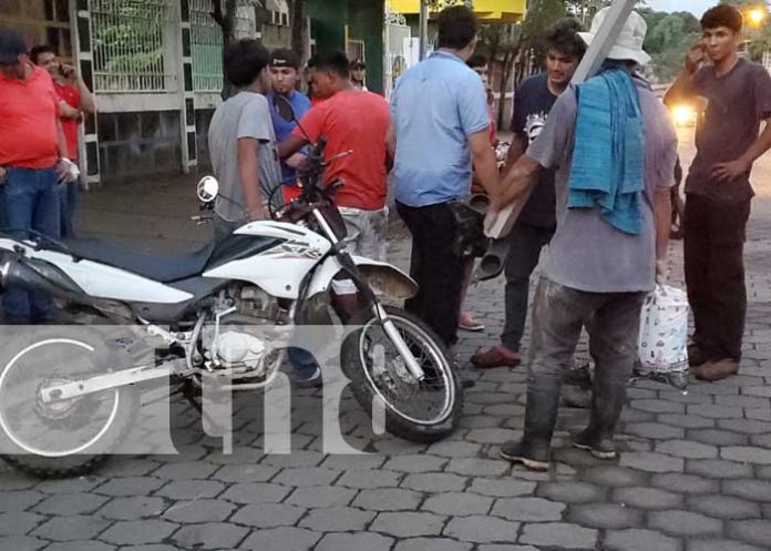Accidente de tránsito deja como resultado un ciclista lesionado en Juigalpa