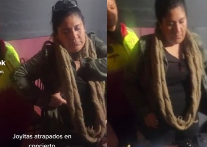 Mujer escondió 25 celulares robados