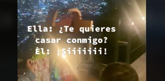 Mujer le pide matrimonio a su novio