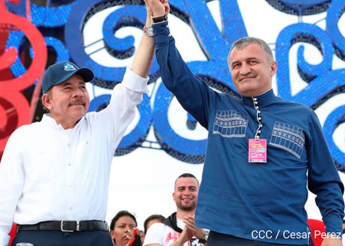 Presidente de Nicaragua recibe felicitaciones del presidente de la República de Osetia del Sur