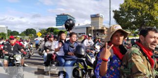 Caravana de las victorias electorales recorre principales calles de Managua