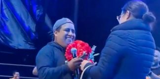 Propuesta de matrimonio en pleno concierto de "Miel San Marcos"