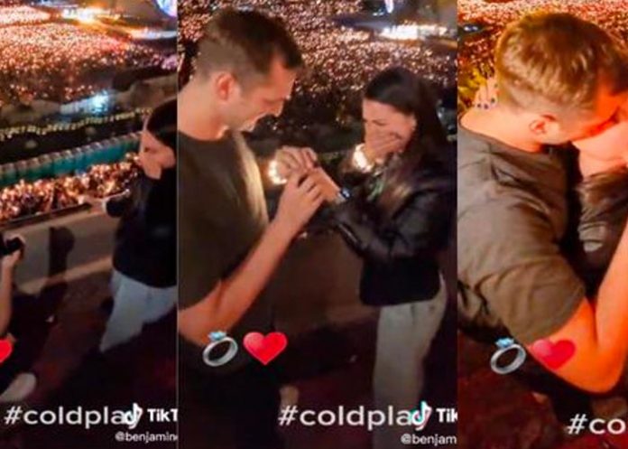 amor Pareja se compromete en concierto de Coldplay en Argentina