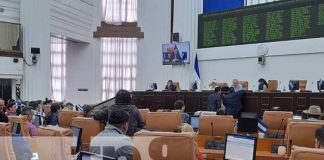 Sesión parlamentaria en Nicaragua