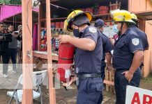 Inspeccionan puestos de pólvora de la pista El Dorado, Managua Foto: Inspección de bomberos en puestos de pólvora en Managua / TN8