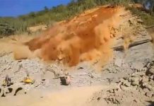 8 muertos al derrumbarse una cantera de piedra en India