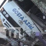 Accidente del bus de la banda Costa Azul en Matiguás
