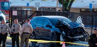 Varios cadetes de policía en Los Ángeles resultan heridos tras un atropelló