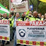 Transportistas de España inician paro indefinido por la alta inflación