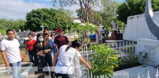 Homenaje a héroes y mártires de Nicaragua desde el Cementerio General