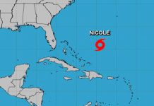 Se formó tormenta subtropical Nicole y amenaza con impactar Florida