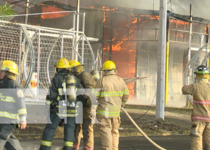 incen-1233 Foto: Fuerte incendio en el sector de los tramos de pólvora en Tiscapa / TN8