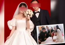 Tuvo sexo con su amante usando su vestido de novia