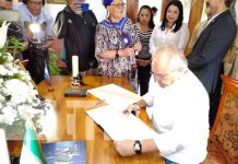 Nicaragua condena ataques terroristas perpetuados en Irán Funcionarios de Nicaragua firman libro de condolencias en la embajada de Irán / TN8