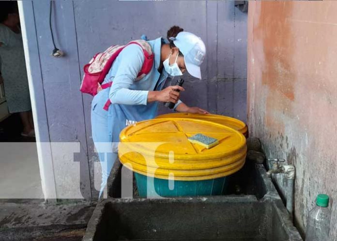 Abatización y fumigación para controlar zancudos en barrios de Managua