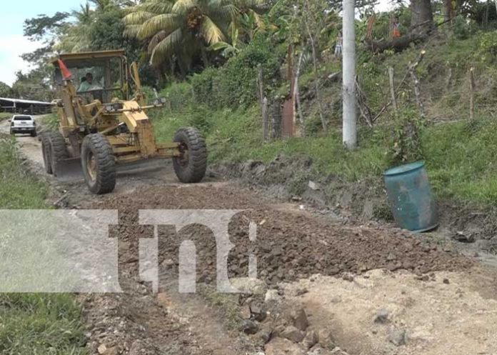 Foto: Reparación de caminos en Matiguás, Matagalpa / TN8