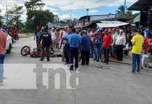 Camión a alta velocidad desbarata a un motociclista en Matiguás Foto: Accidente mortal en el mercado de Matiguás / TN8