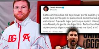 Saúl 'Canelo' Álvarez se disculpa con Messi tras amenazarlo