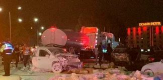 Falla mecánica en un tractor ocasionó un choque múltiple en Querétaro