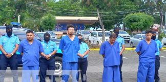 Presentan a sujetos presos por diferentes delitos de peligrosidad en Nicaragua