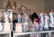 En talleres y tiendas de Managua ya hay ofertas para la Purísima Talleres y tiendas con imágenes de la Purísima en Managua