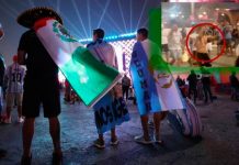 Hinchas mexicanos y argentinos se revientan "la trompa" en Qatar (Video)
