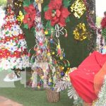 Niñez de Estelí se luce con árboles navideños hechos a base de reciclaje Foto: Árboles navideños hechos con reciclaje en colegios de Estelí / TN8