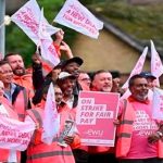 Miles de trabajadores en huelga por aumento salarial en Reino Unido Miles de trabajadores en huelga por aumento salarial en Reino Unido