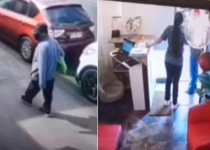 Papá casi llorando, devolvió los objetos que su hija robó 