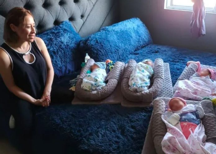 Mujer da a luz a cuatrillizos en Nuevo León