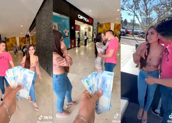 Joven dejó que su novio besara a otra por dinero
